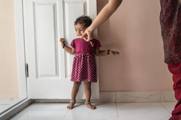 mother feeding daughter Indian, mother, food, lunch, feeding, bangalore cerial stock pictures, royalty-free photos & images