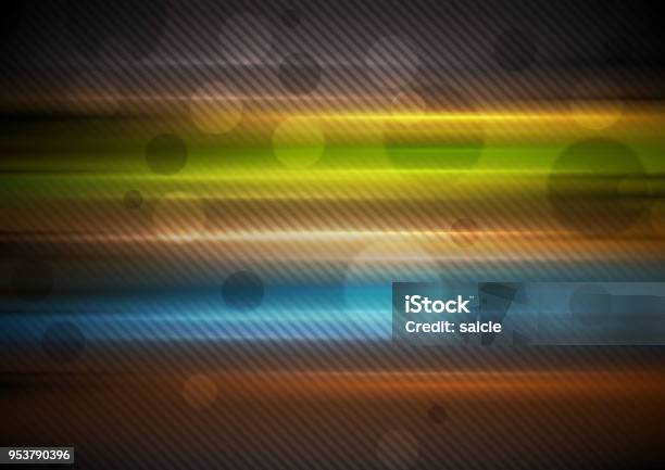 Colorful Glowing Stripes Abstract Background Stock Illustration - Download Image Now - Abstract, Art, Backgrounds