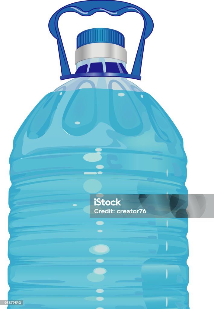 Bottle With Handle Stock Illustration - Download Image Now - Large, Water  Bottle, Backpack - iStock