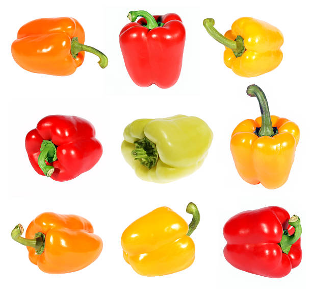 istock Red yellow orange green pepper. (isolated) 95379713