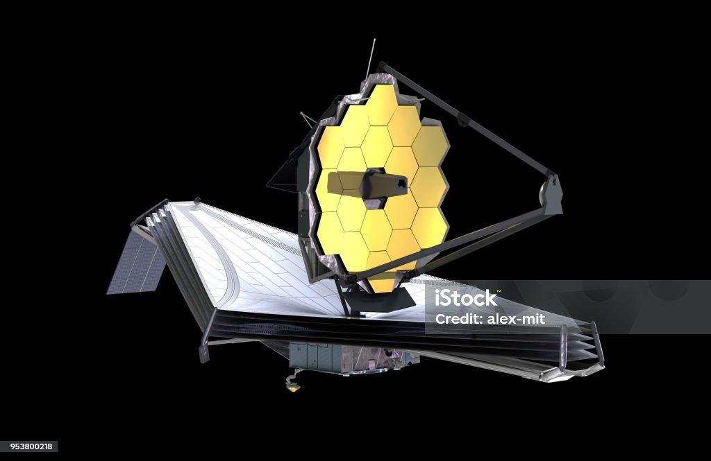 Le télescope spatial James Webb (JWST ou Webb), illustration 3d, éléments de cette image sont fournies par la NASA - Photo de Télescope spatial James Webb libre de droits