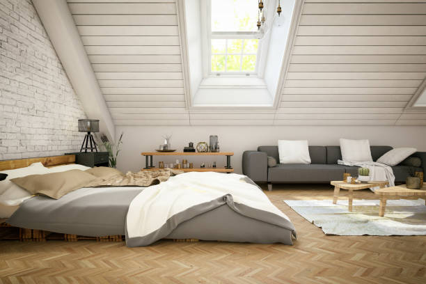 istock Loft Bedroom in the Attic 953800404