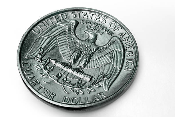 Close-up of dollar coin  quarter stock pictures, royalty-free photos & images