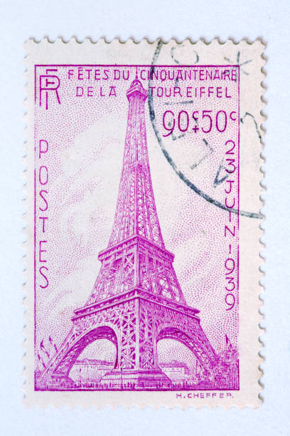 istock Close up of french post stamp 95380228