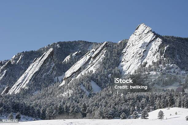 콜로라도 마운틴 Flatirons 덮힘 인공눈 대리석에 대한 스톡 사진 및 기타 이미지 - 대리석, 콜로라도, 0명