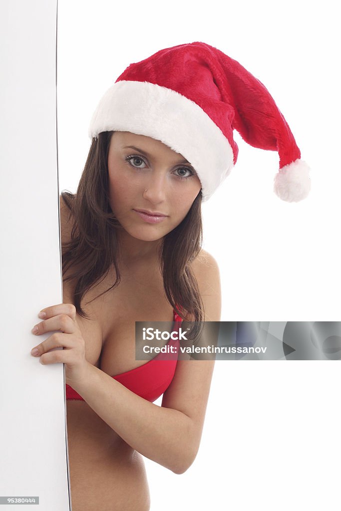 Młode sexy Santa - Zbiór zdjęć royalty-free (Szorty)