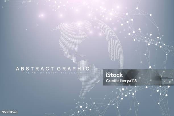 Carte Du Monde Point Avec La Notion De Réseau Mondial De La Technologie Visualisation De Données Numériques Plexus De Lignes Grosse Communication De Contexte De Données Illustration Vectorielle Scientifique Vecteurs libres de droits et plus d'images vectorielles de Affaires internationales