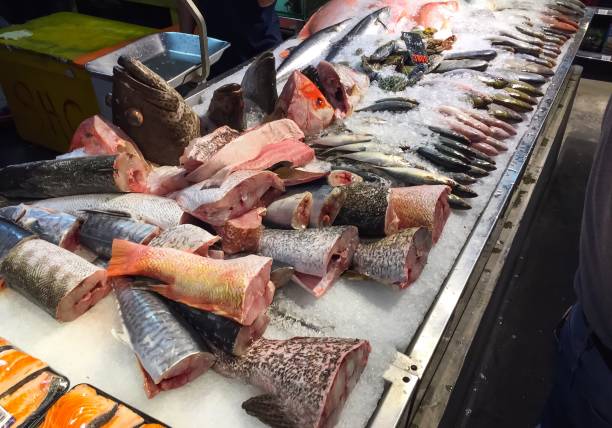 istock Fresh fish in a fish market 953816006