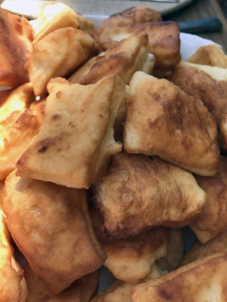 istock Traditional Turkish pisi or fried dough 953816164