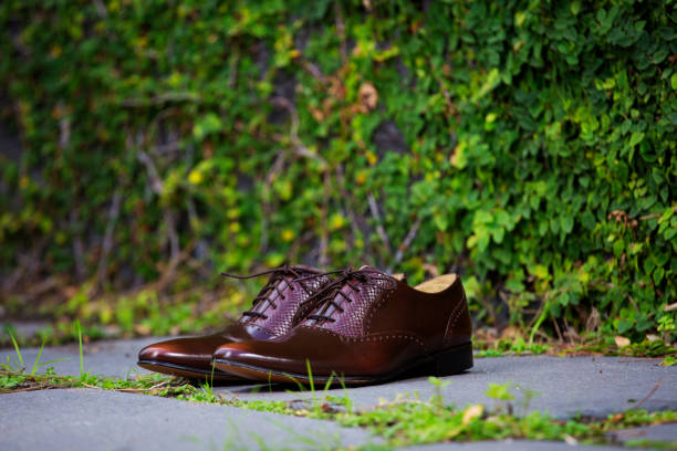 istock Pair of mens shoes 953819948
