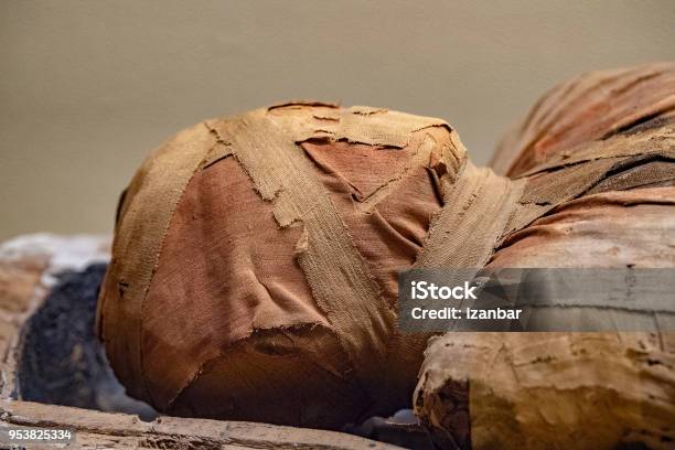 Egyptian Mummy Head Close Up Detail Of Stock Photo - Download Image Now - Mummified, Egypt, Ancient
