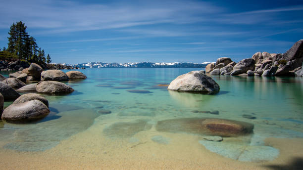 istock Sand Harbor Lake Tahoe Long exposure blue sky 953825594