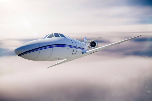 istock 3d luxury private jet in the sky 953825720