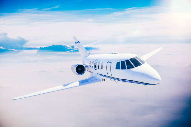 istock 3d luxury private jet in the sky 953825854