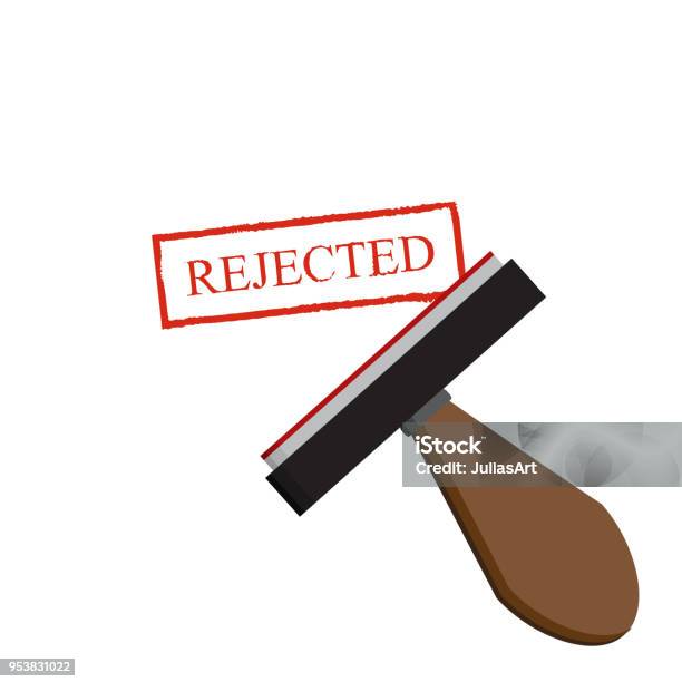 File Rejected Vector Rejected Document With Stamp Rejected Application Concepts Vector ...