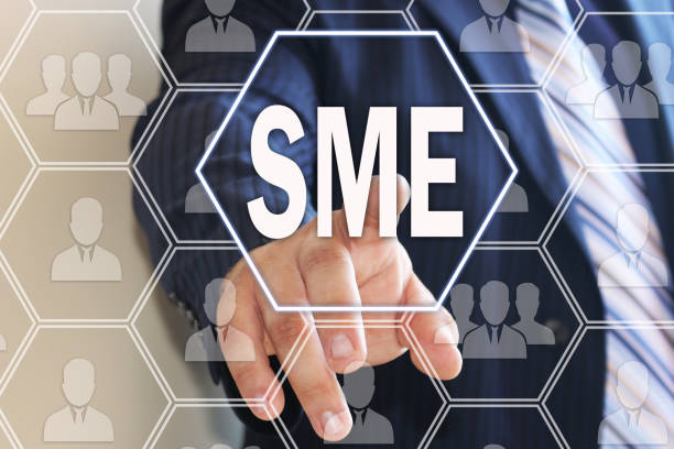 istock Businessman chooses  SME, Small and Medium Enterprise on the touch screen network connections. 953835142