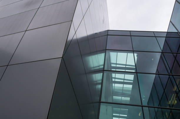 istock The glass architecture in city against a sky 953838992