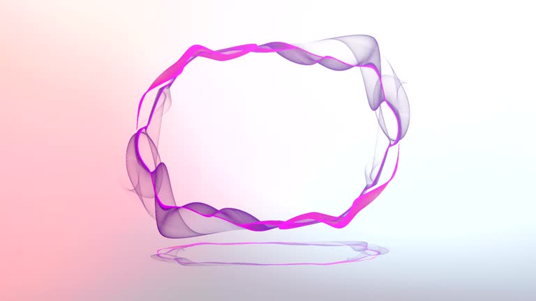 reveal title with copy space intro animation with pink circle modern wire frame