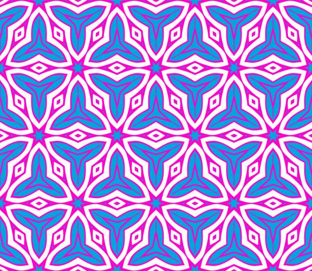 istock Seamless geometric pattern with modern style ornament on color background. For wallpaper, cover book, fabric, scrapbooks. 953848630