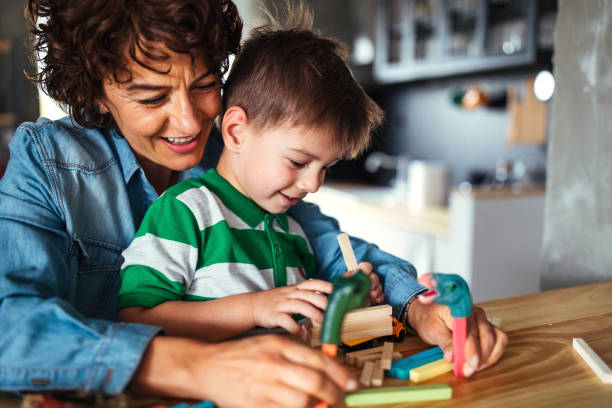 istock Cute little boy and his mother 953854040