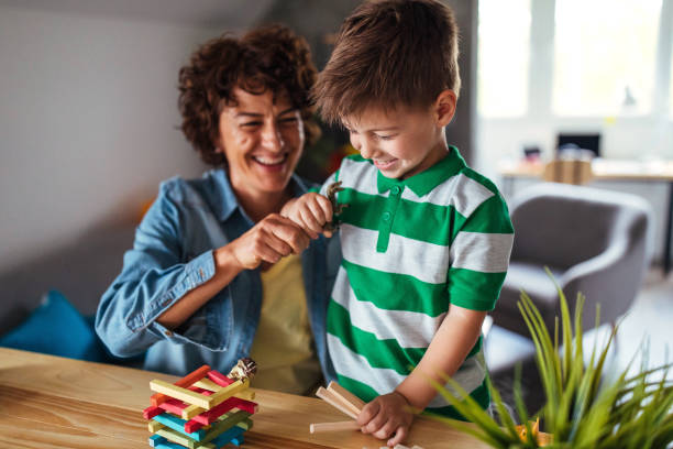 istock Cute little boy and his mother 953854412