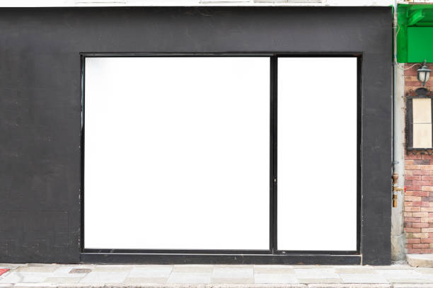 istock Shop Boutique Store Front with Big Window and Place for Name 953854982