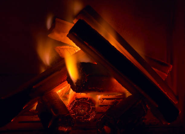 istock Burning fire close up at the fireplace 953866298