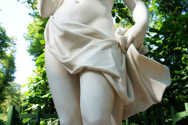 istock Fragment of marble female statue 953880786