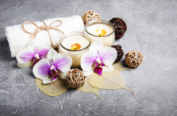 istock Spa concept with orchid flowers 953883254