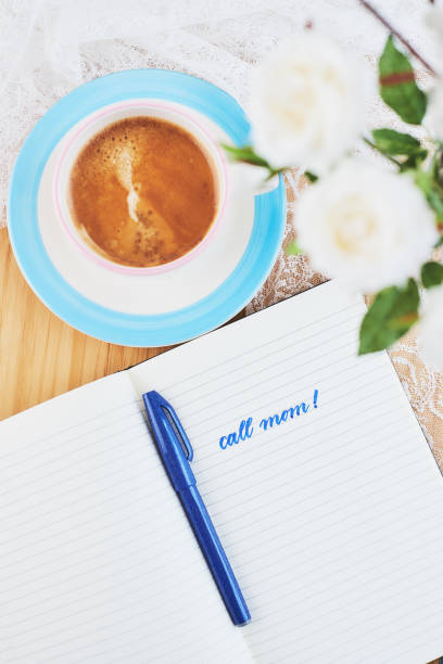 istock Mother's day - Note with coffee and flowers 953888700