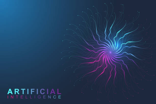 Artificial Intelligence . Artificial Intelligence and Machine Learning Concept. Vector symbol AI. Neural networks and another modern technologies concepts. Technology sci-fi concept Artificial Intelligence . Artificial Intelligence and Machine Learning Concept. Vector symbol AI. Neural networks and another modern technologies concepts. Technology sci-fi concept. automation logo stock illustrations