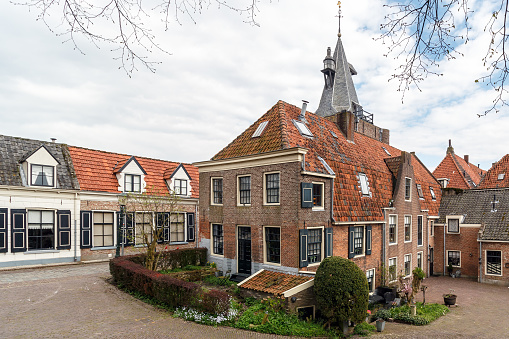 Tipical old dutch houses in the province of Gelderland