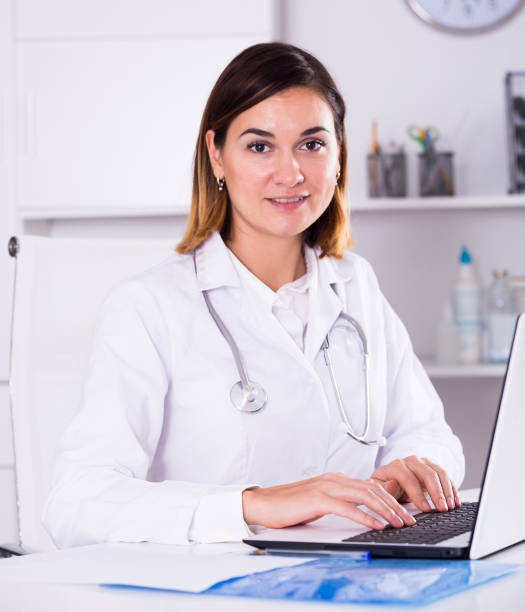 istock Female doctor offering help 953902456