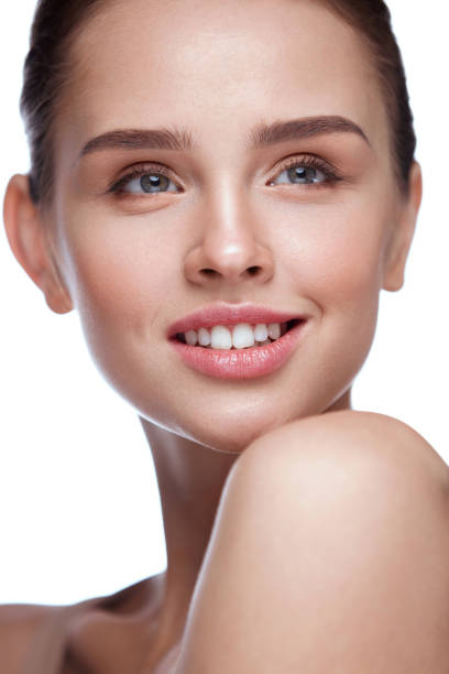 istock Beauty Face. Attractive Young Female Model On White Background 953905896