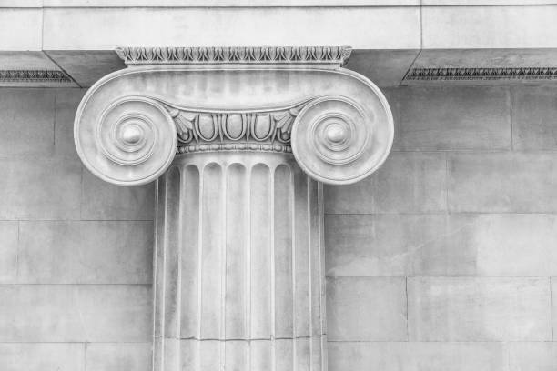 istock Decorative detail of an ancient Ionic column 953906440