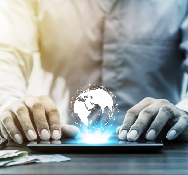 istock Technology network online banking and internet banking and networking people concept 953906898
