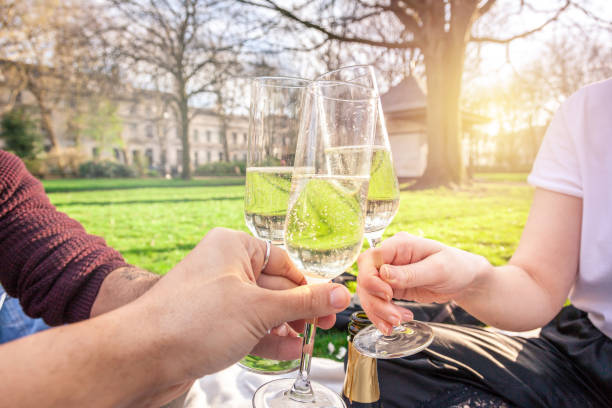 istock Group of friends drinking champagne 953909498