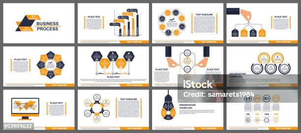 Business Presentation Templates Modern Elements Of Infographic Can Be Used For Business Presentations Leaflet Information Banner And Brochure Cover Design Stock Illustration - Download Image Now