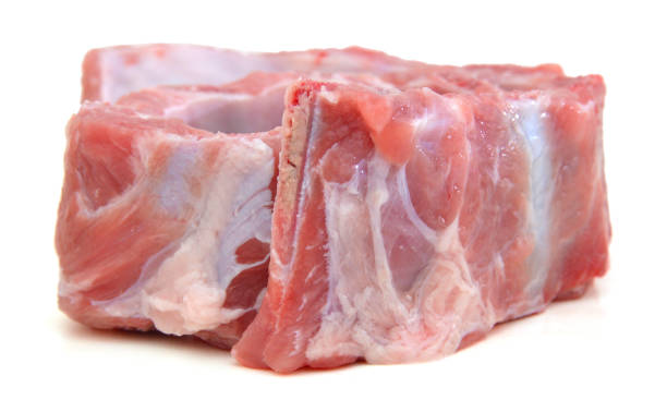 istock Raw Pork Ribs Isolated On White Background 953909922