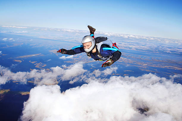 Skydiver stock photo