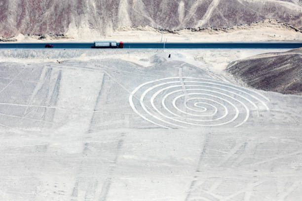 istock Nazca lines from the aircraft 953912294