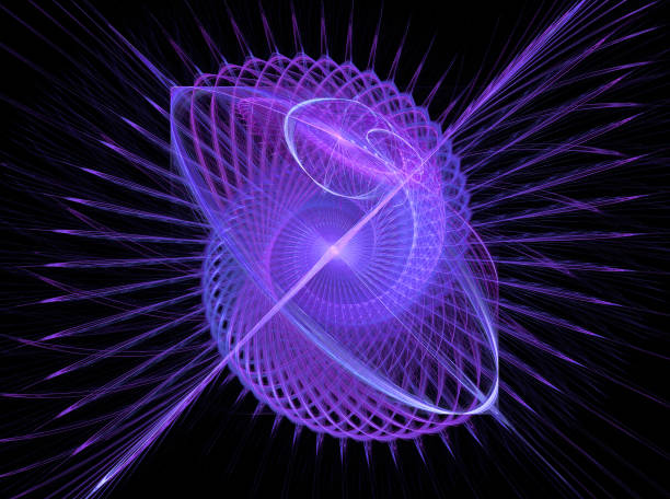istock Abstract illustration of a fractal pattern on black background 953920966