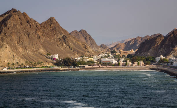 istock Sunrise in Muscat view from a Ship 953929728