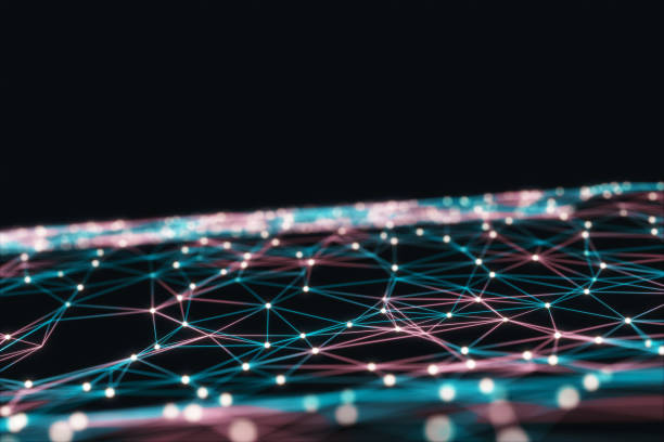 istock Abstract background, connection and lines of technology. 953933150