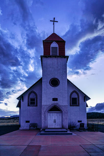 Old Church Silhouette at Dusk