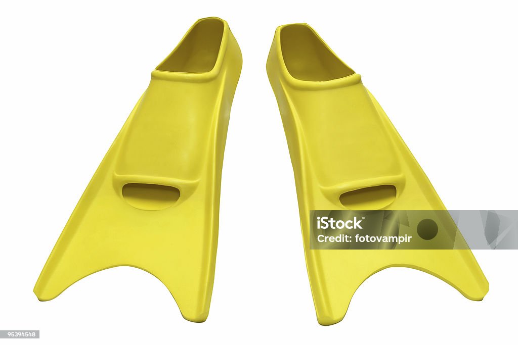 flippers aislado amarillo - Foto de stock de Actividad libre de derechos