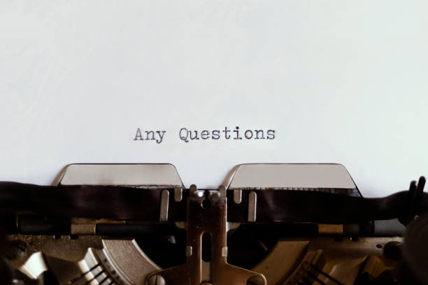 istock Any Questions typed words on a vintage typewriter 953946414