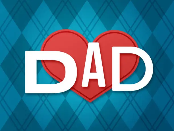 Vector illustration of Father's Day Love Dad