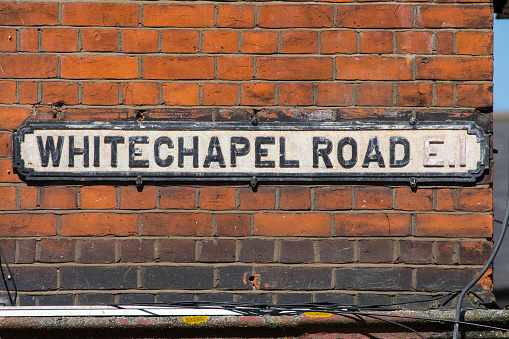 Whitechapel Road in London, UK
