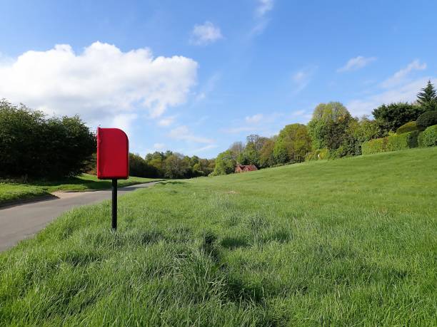 istock Red post box, Dog Kennel Lane, Chorleywood 953949012